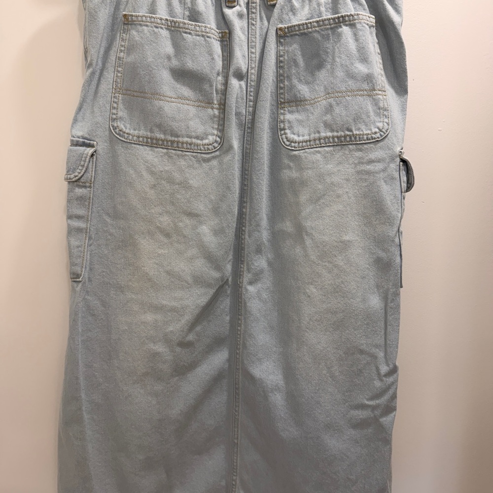 Vans | Sidewalk Denim Maxi Skirt | Blue | Size L - Picture 3 of 4